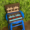 Urban Chic Chicago Skyline Key Holder - Magnetic & Handmade Wall Mount Accessory