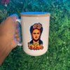 Frida Kahlo Inspired Artisan Coffee Mug – oz Ceramic Thalo Halo Art Cup
