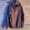 111 Cocoa Brown Casual Hoodie - Soft Drawstring Sweatshirt