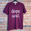 Urban Chic Dope Soul T-Shirt in Maroon - Comfort Fit Apparel