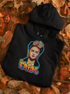 Frida Kahlo Tribute Hoodie - High-Quality Black Art Hoodie Designed by Thalo Halo