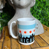 Windy City Skyline Coffee Cup - Chicago Flag Souvenir Ceramic Mug