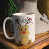 Reindeer Coffee Mug 15 ounce